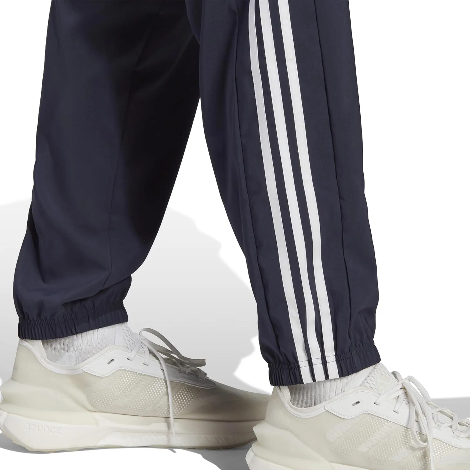 adidas Men's Aeroready Essentials Woven 3-Stripes Tapered Pants