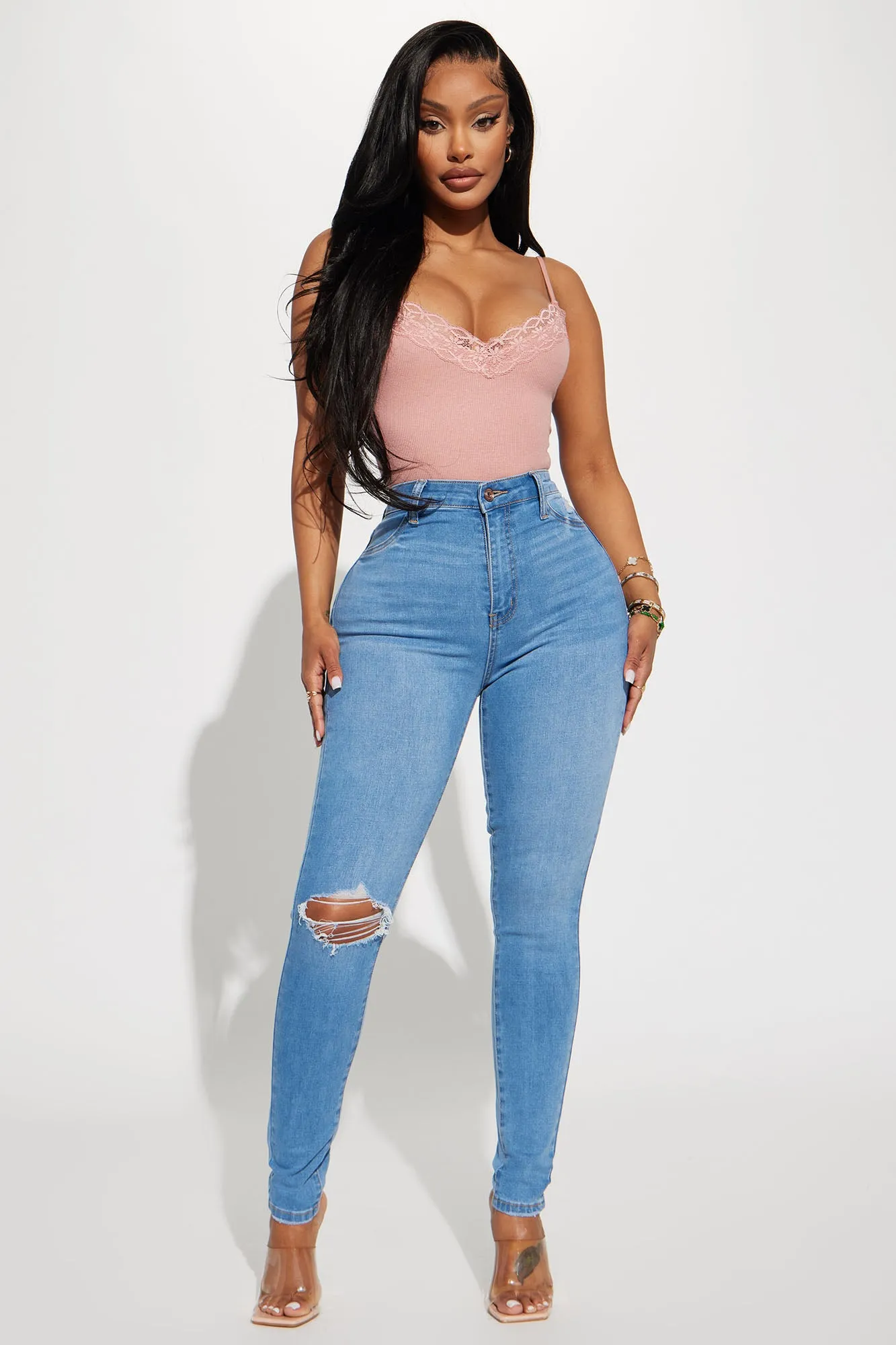 Always Cute Ribbed Bodysuit - Mauve