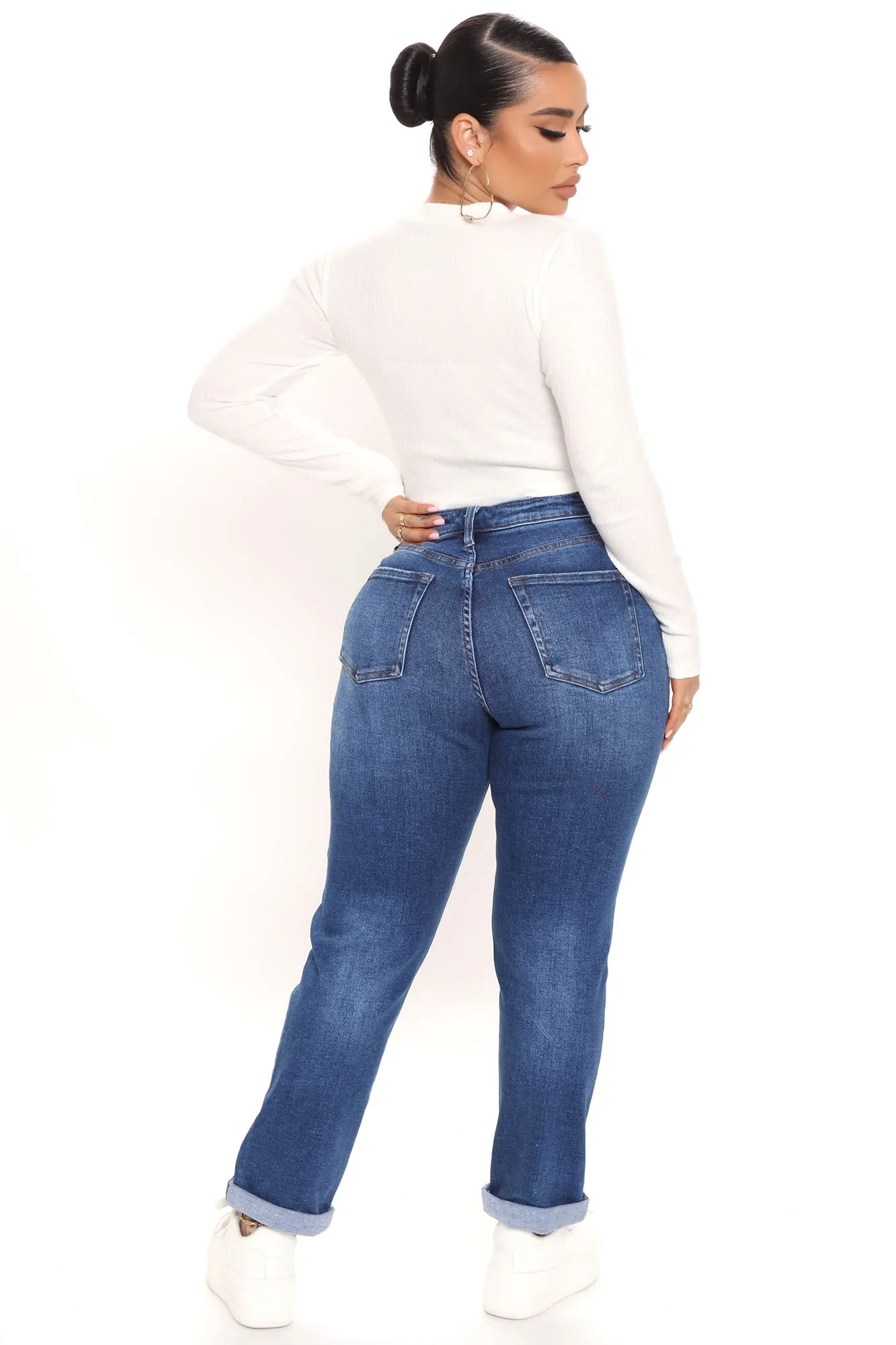 Aria Ribbed Top - Ivory