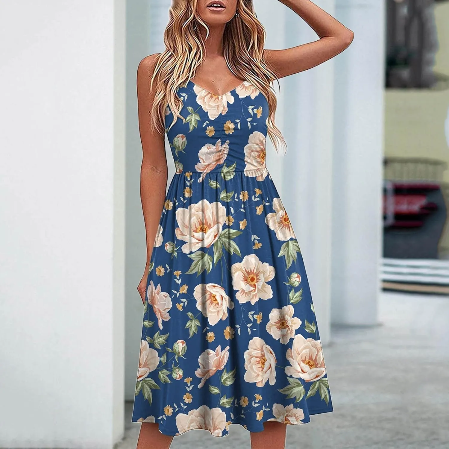 Beach Vacation Clothes for Women Beach Fashion Vacation Essentials Casual Dresses for Women Sleeveless Summer Beach Dress
