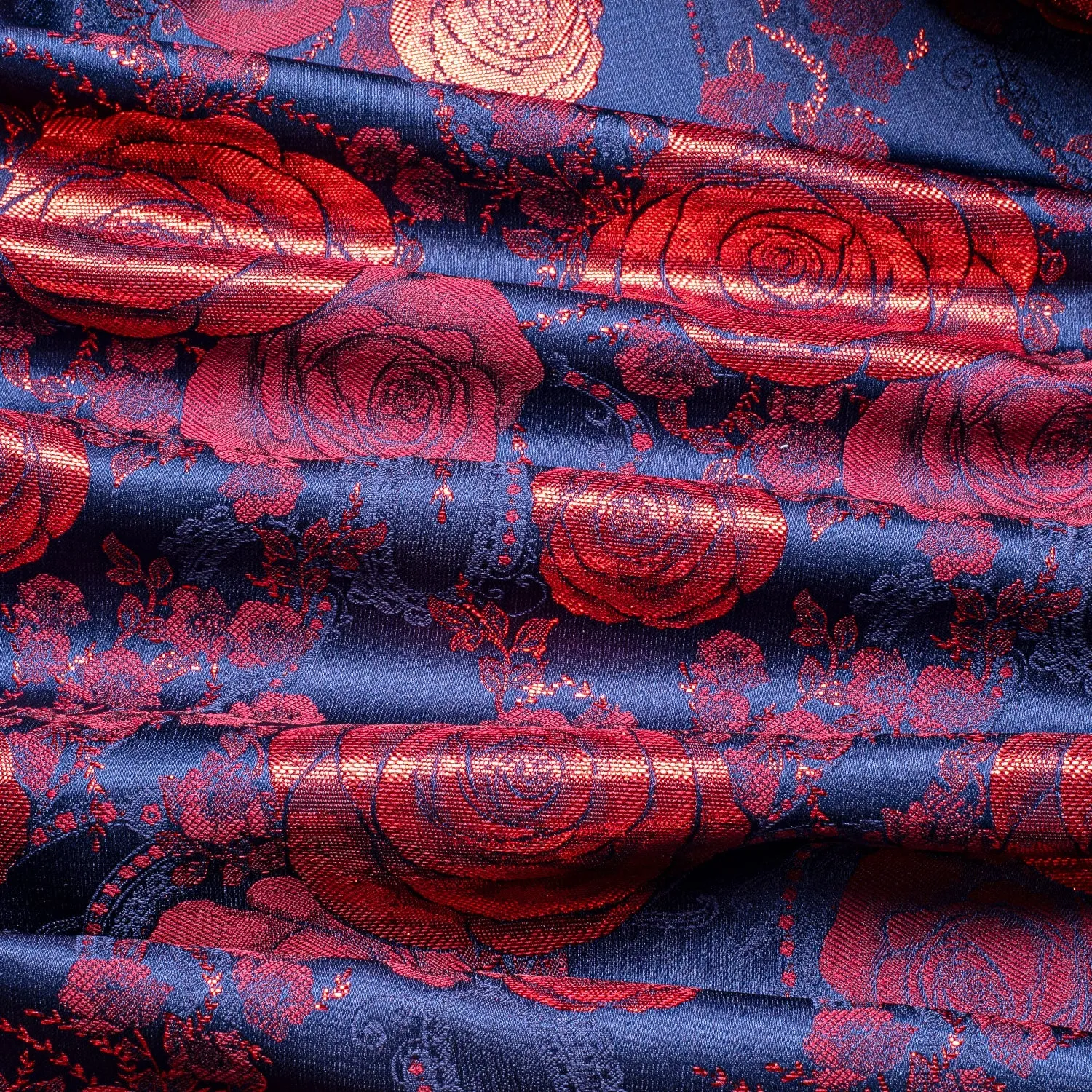Blue and Red Floral Tuxedo Jacket