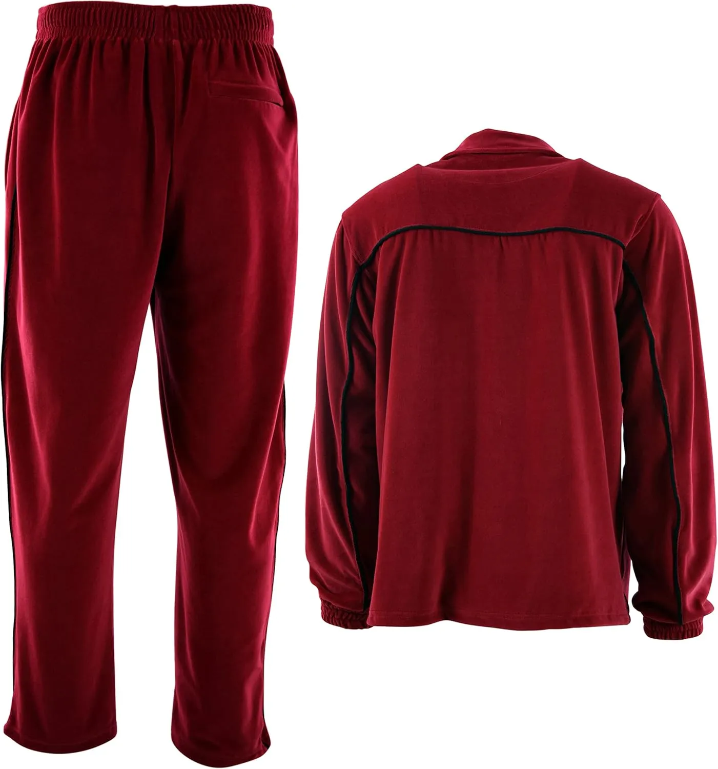 ChoiceApparel Mens Velour Tracksuit with Zippered Pockets