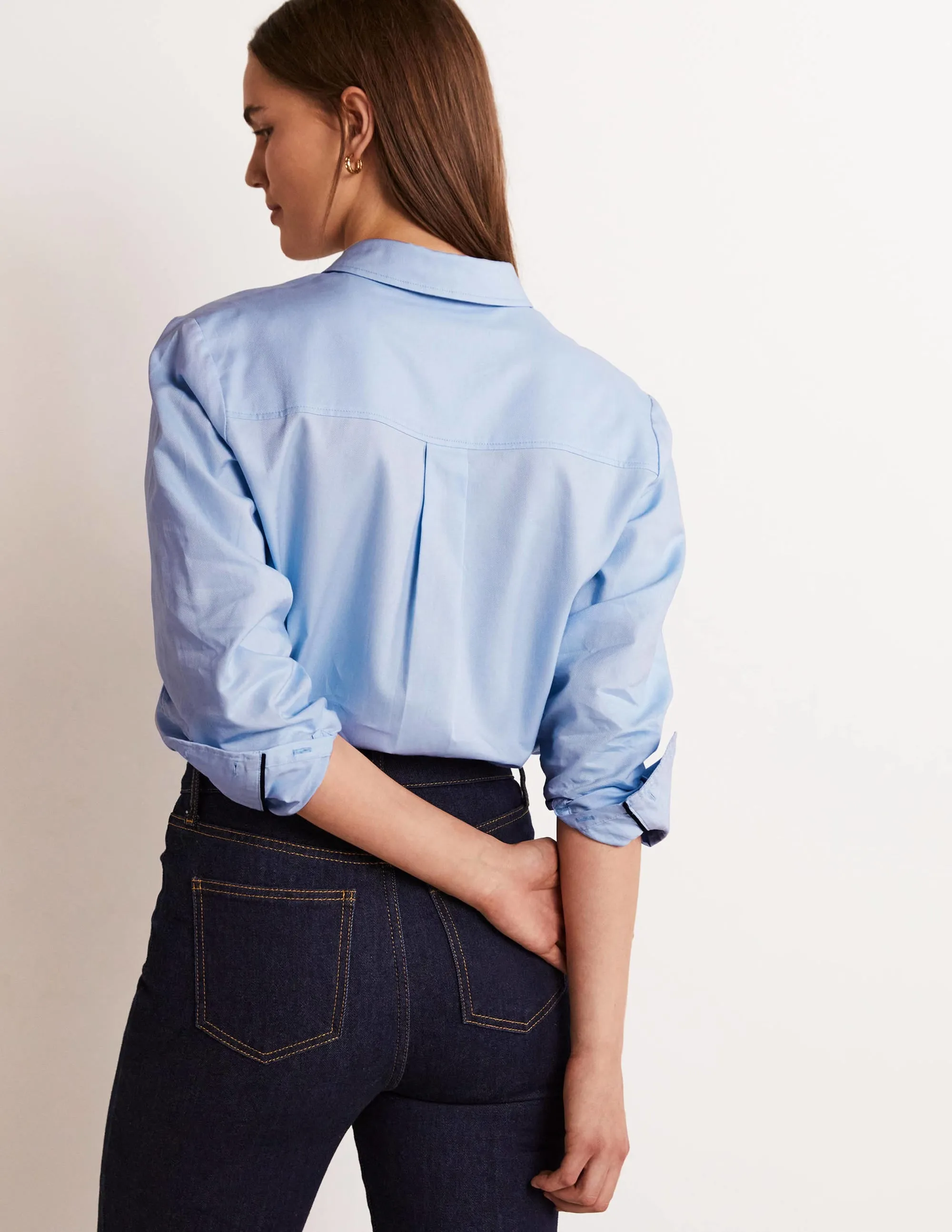 Classic Cotton Shirt-Blue Oxford