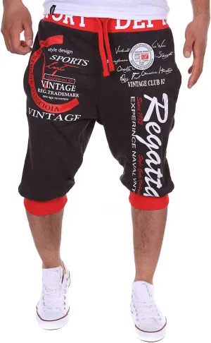 COTTORY Men's Short Hiphop Dance Jogger Sweatpants Trousers