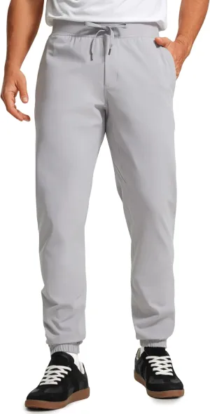 CRZ YOGA Mens 4-Way Stretch Golf Joggers with Pockets 30"/32" - Track Gym Athletic Workout Hiking Pants