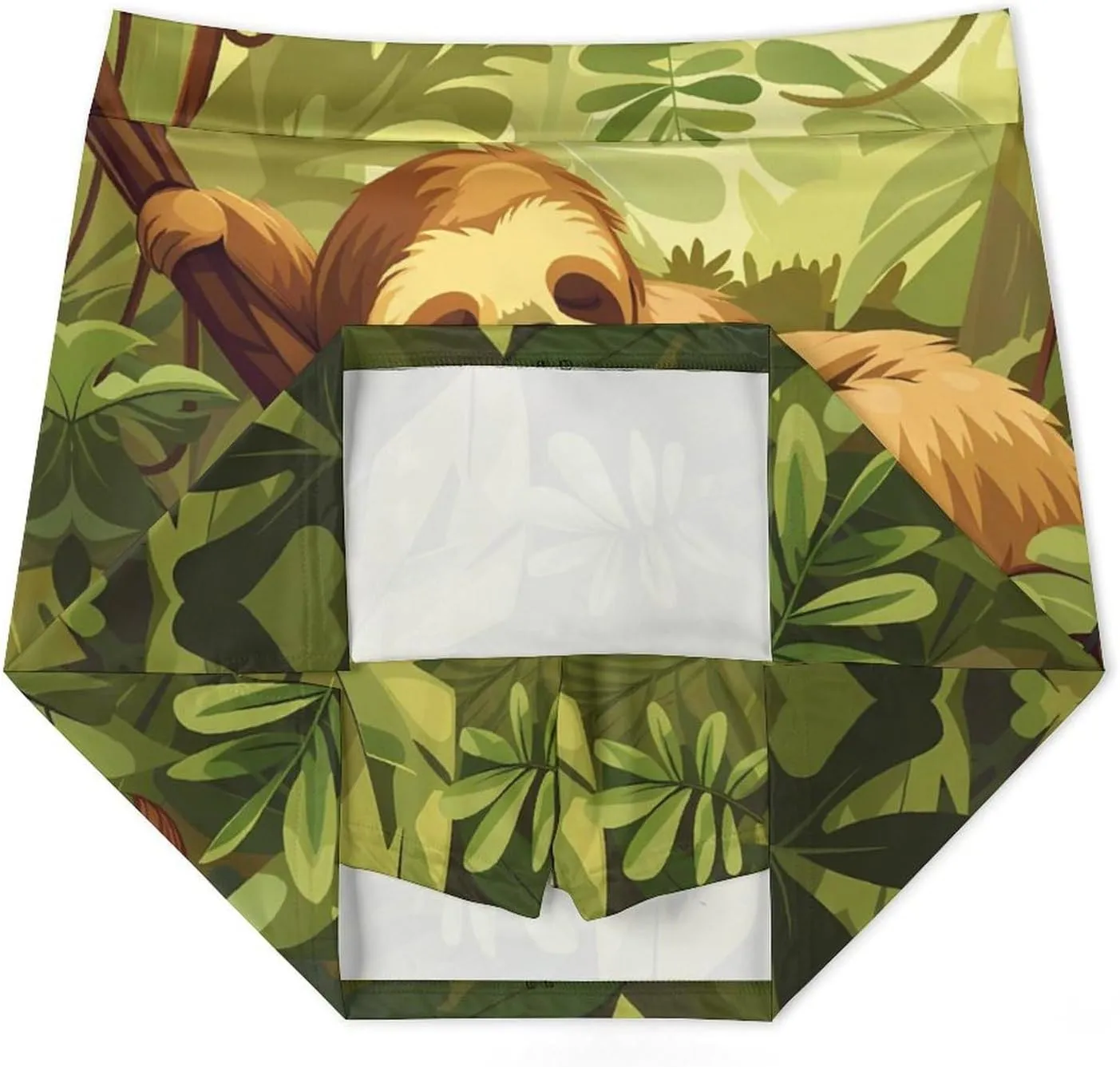 Cute Sloth in Tree Women's Skort Athletic Skirt Golf Skorts A-line Skirts with Built-in Shorts Pockets