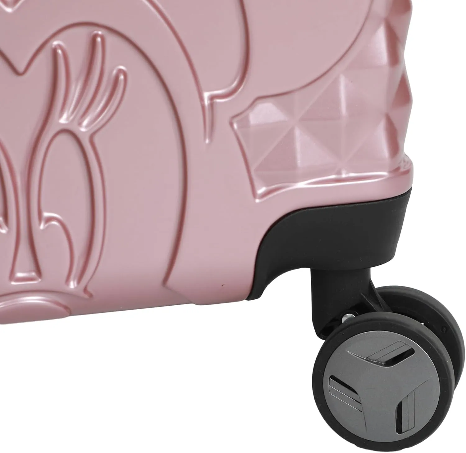 Disney Minnie Mouse Rose Gold 20" Carry-On Luggage With Wheels And Retractable Handle