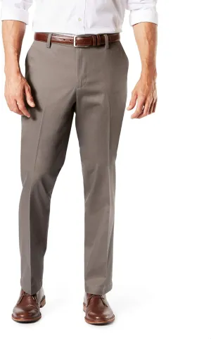 Dockers Men's Straight Fit Signature Lux Cotton Stretch Khaki Pant Creased