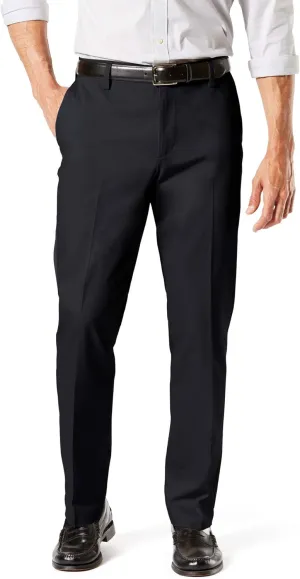 Dockers Men's Straight Fit Signature Lux Cotton Stretch Khaki Pant Creased