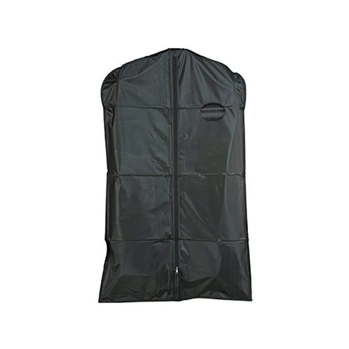 Econoco 40B/B 3 Gauge Vinyl Taffeta Finish with Oval Window and Center Zipper, 24" x 40", Black with Black Trim (Pack of 100)