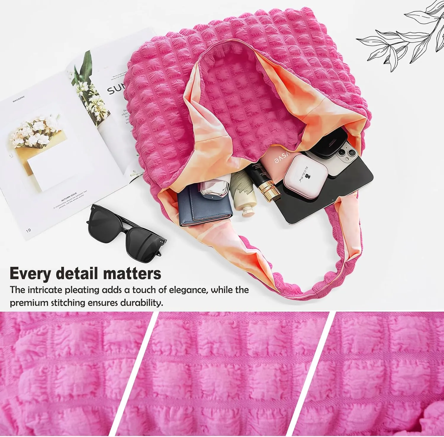 Foldable Travel Bag, Lightweight Tote Bag, Wrinkle-Free Storage, Nylon Multiple Compartments