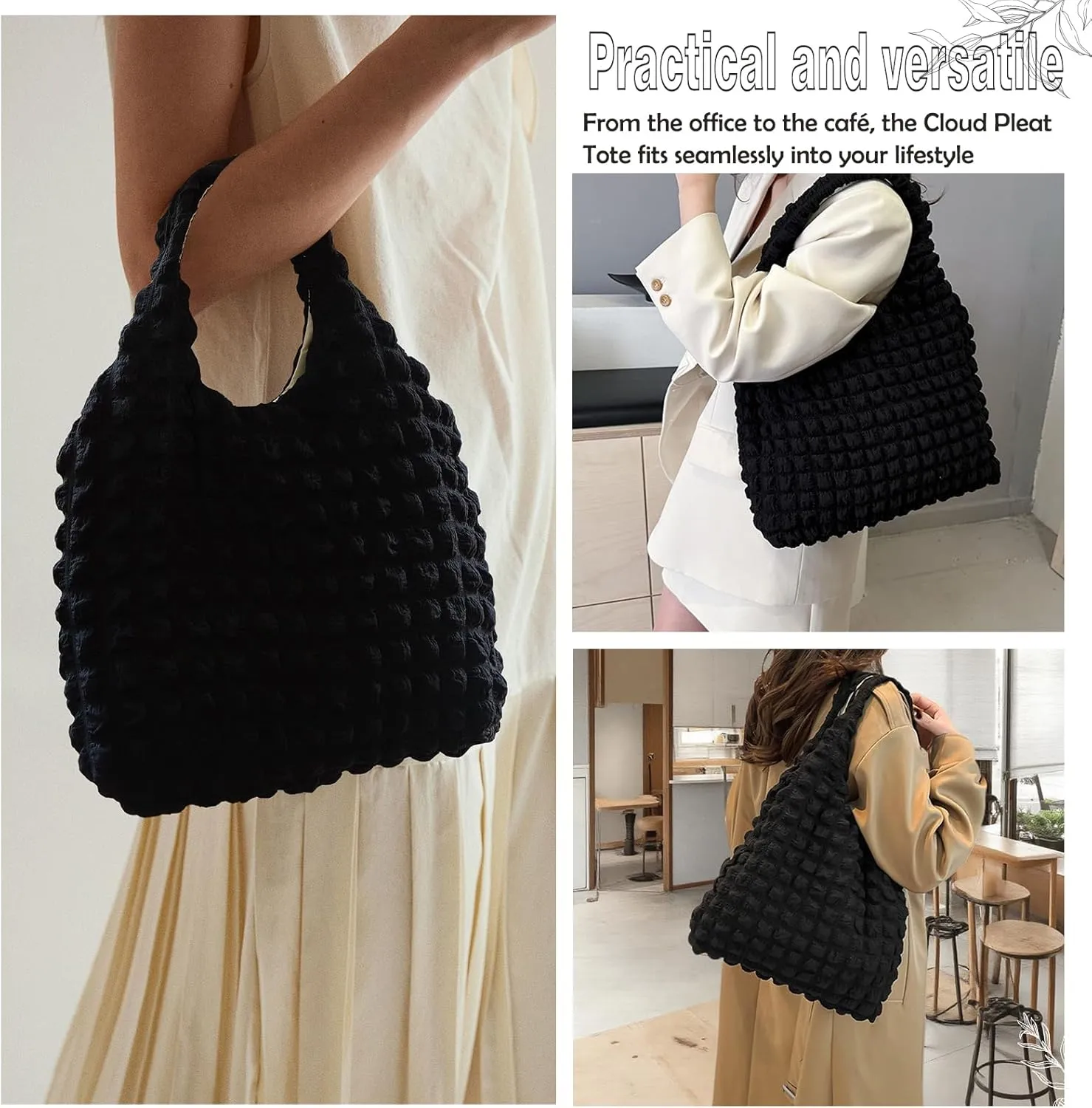 Foldable Travel Bag, Lightweight Tote Bag, Wrinkle-Free Storage, Nylon Multiple Compartments