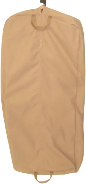 Garment Bag, Ladies Dress Length 46" Garment Bag, Carry-On Size Bag, Made In USA. (Beige)