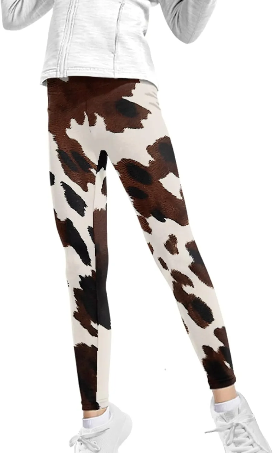 Girls' High Waisted Leggings Full Length Workout Yoga Pants Sports for Kids 4-13 Years