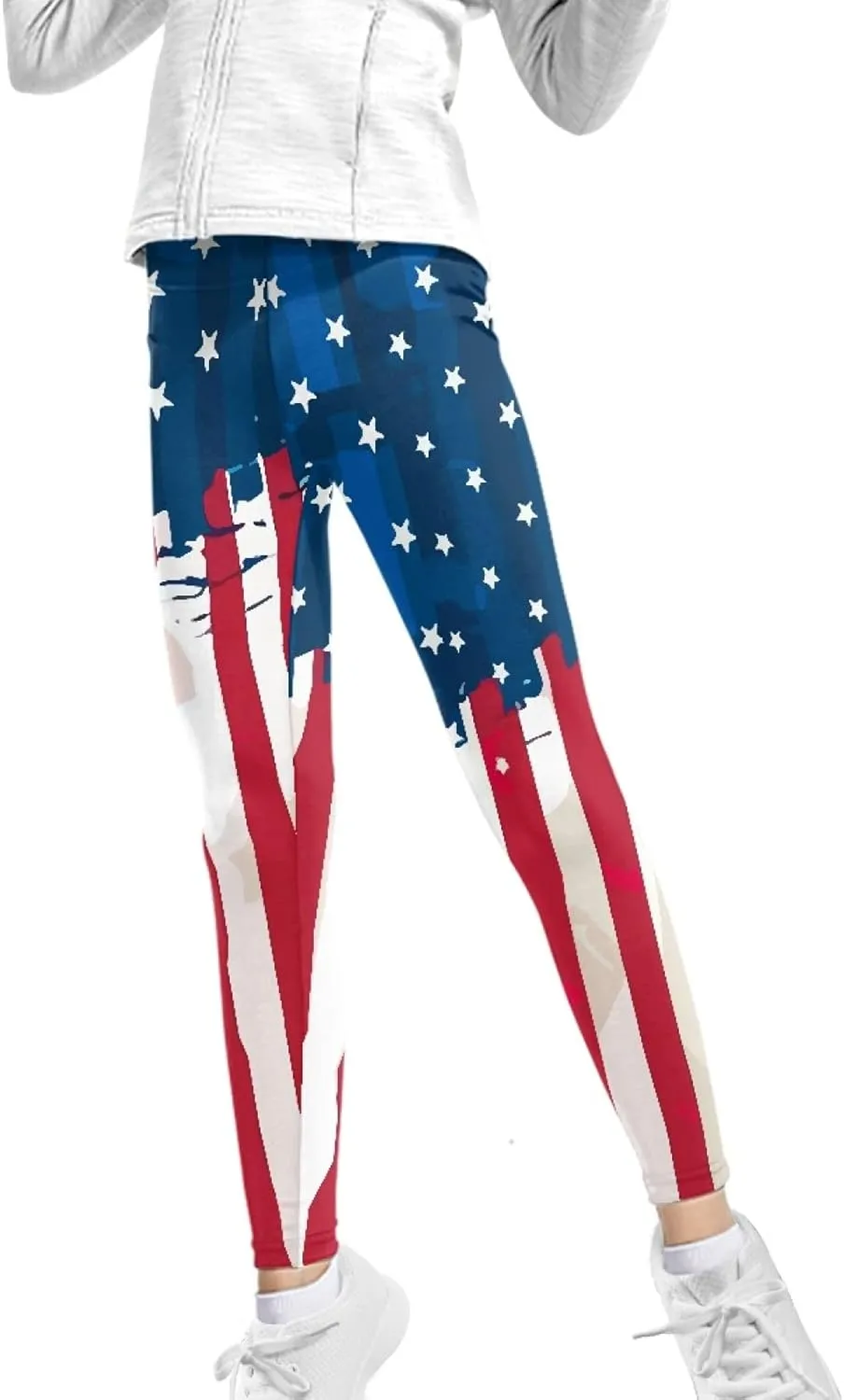 Girls' High Waisted Leggings Full Length Workout Yoga Pants Sports for Kids 4-13 Years