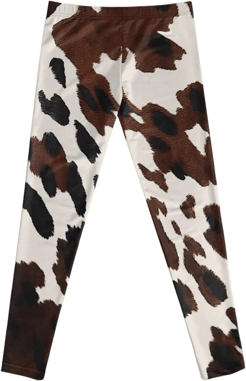 Girls' High Waisted Leggings Full Length Workout Yoga Pants Sports for Kids 4-13 Years