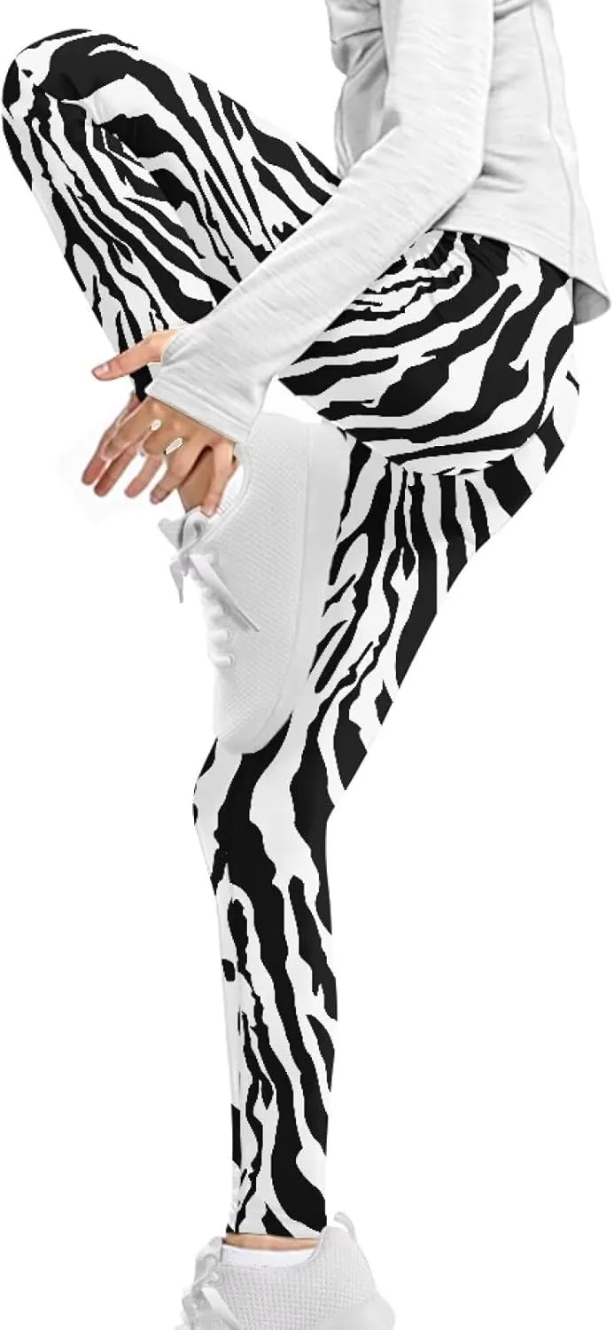 Girls' High Waisted Leggings Full Length Workout Yoga Pants Sports for Kids 4-13 Years