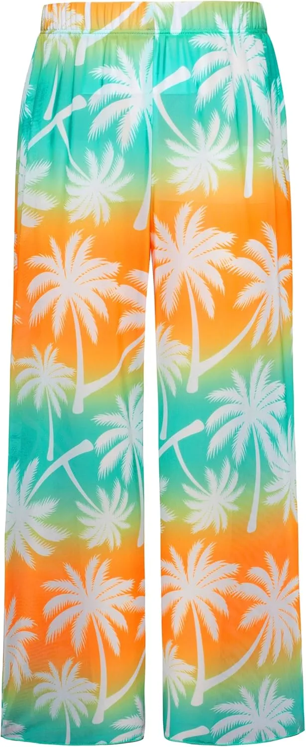 GRACE KARIN Teen Girls Bathing Suits Kids 4 Piece Long Sleeve Swimsuit Kimono Up Pants Bikini Tankini Set Swimwear