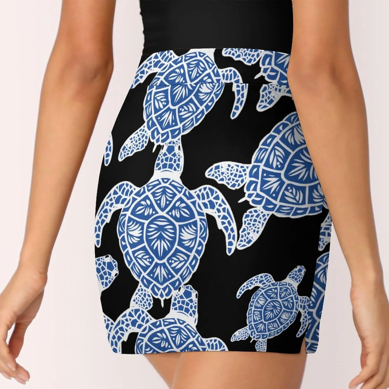 Hawaiian Sea Turtle Women's Skort Athletic Skirt Golf Skorts A-line Skirts with Built-in Shorts Pockets