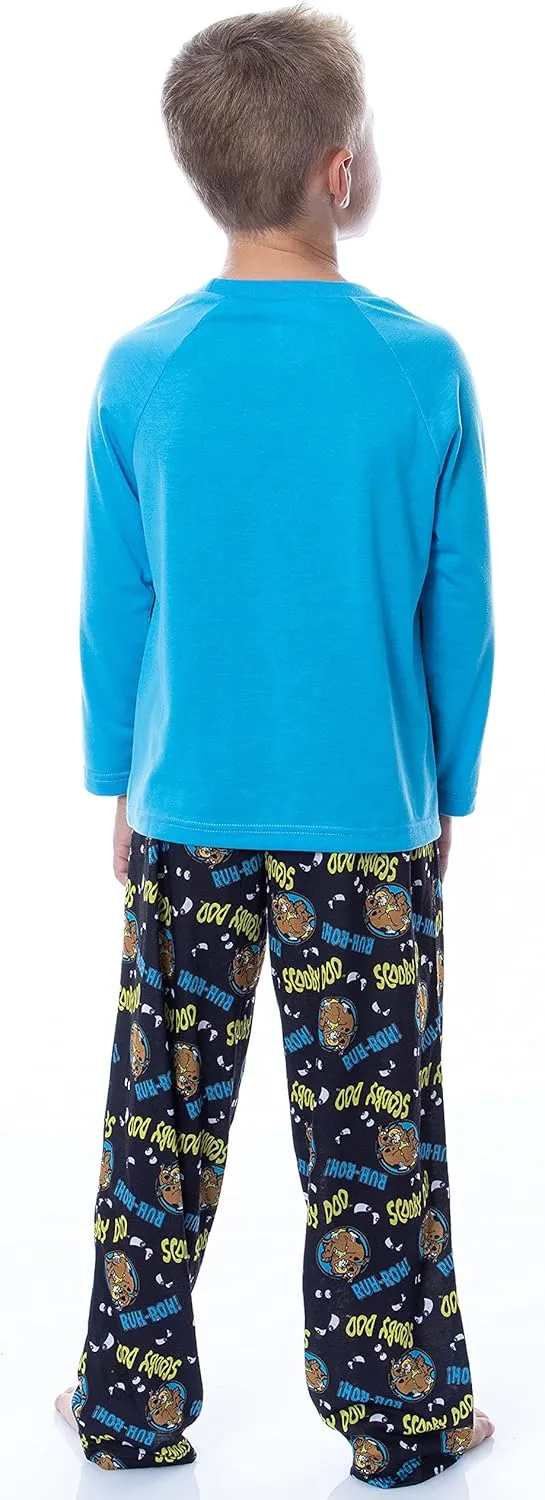INTIMO Scooby-Doo Boys' Scooby Shaggy Ruh-Roh! Raglan Sleep Pajama Set