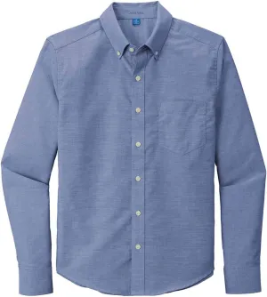Joe's USA Men's Stain Resistant Untucked Fit Oxford Shirt in Sizes XS-4XL