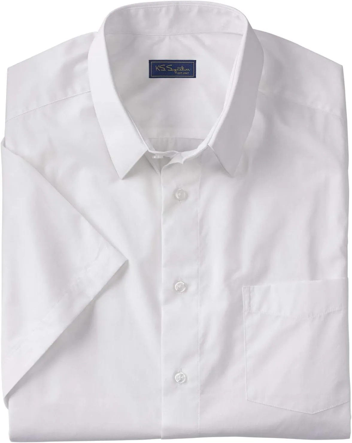KingSize Men's Big & Tall Tall Wrinkle-Free Short-Sleeve Dress Shirt