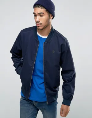 Le Breve Navy Bomber Jacket