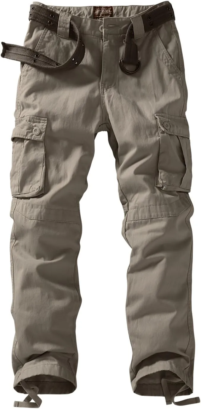 Match Men's Casual Wild Cargo Pants Outdoors Work Wear #6531