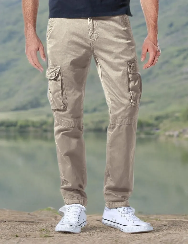 Match Men's Casual Wild Cargo Pants Outdoors Work Wear #6531