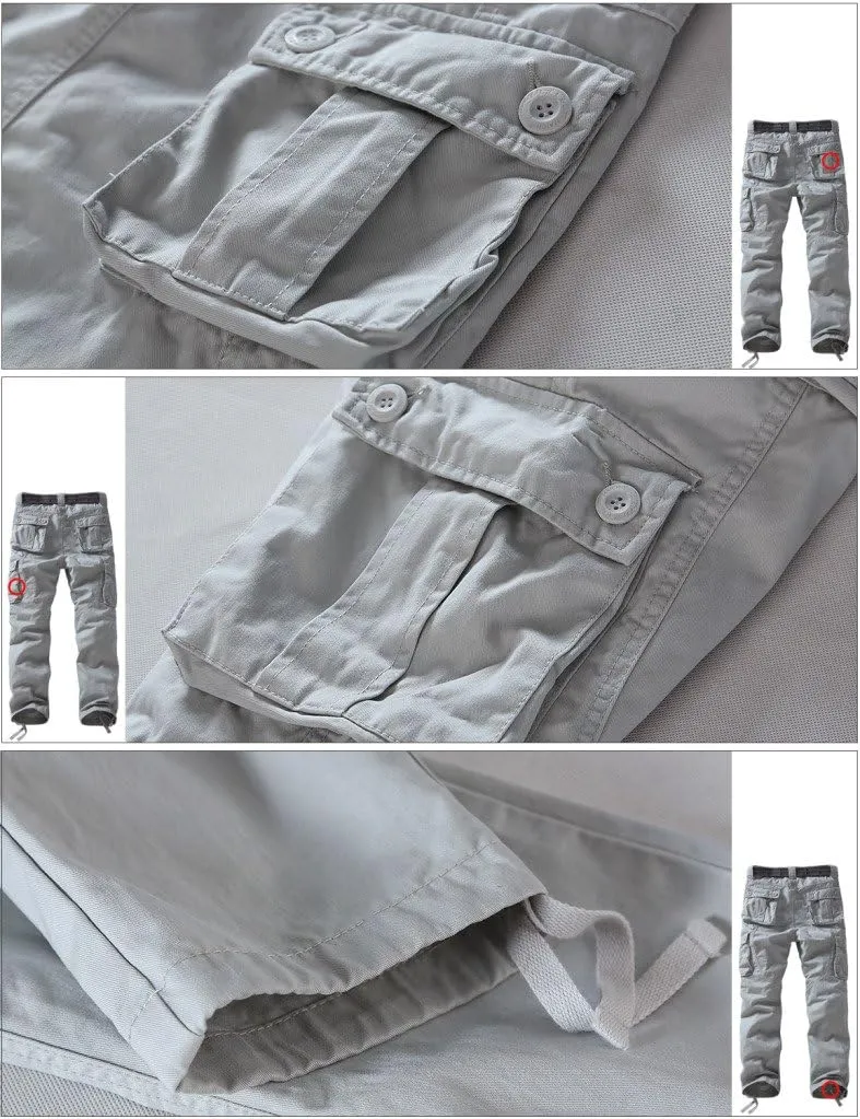 Match Men's Casual Wild Cargo Pants Outdoors Work Wear #6531