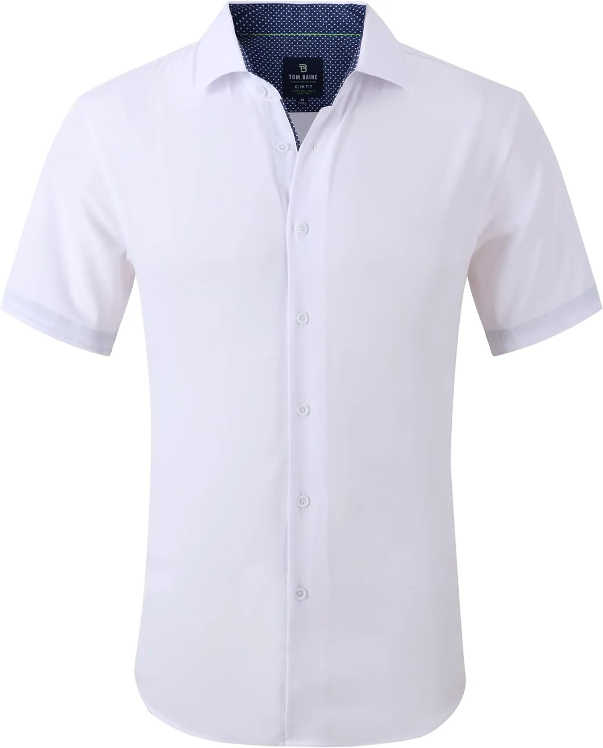 Men Slim Fit Performance Short Sleeve Solid