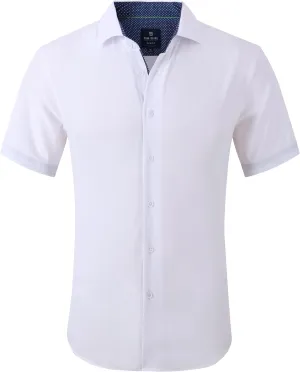 Men Slim Fit Performance Short Sleeve Solid