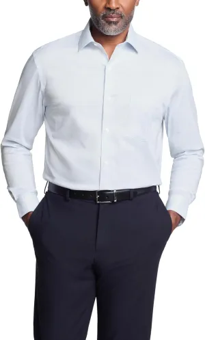 Men's Dress Shirt Regular Fit Ultra Wrinkle Free Flex Collar Stretch Print