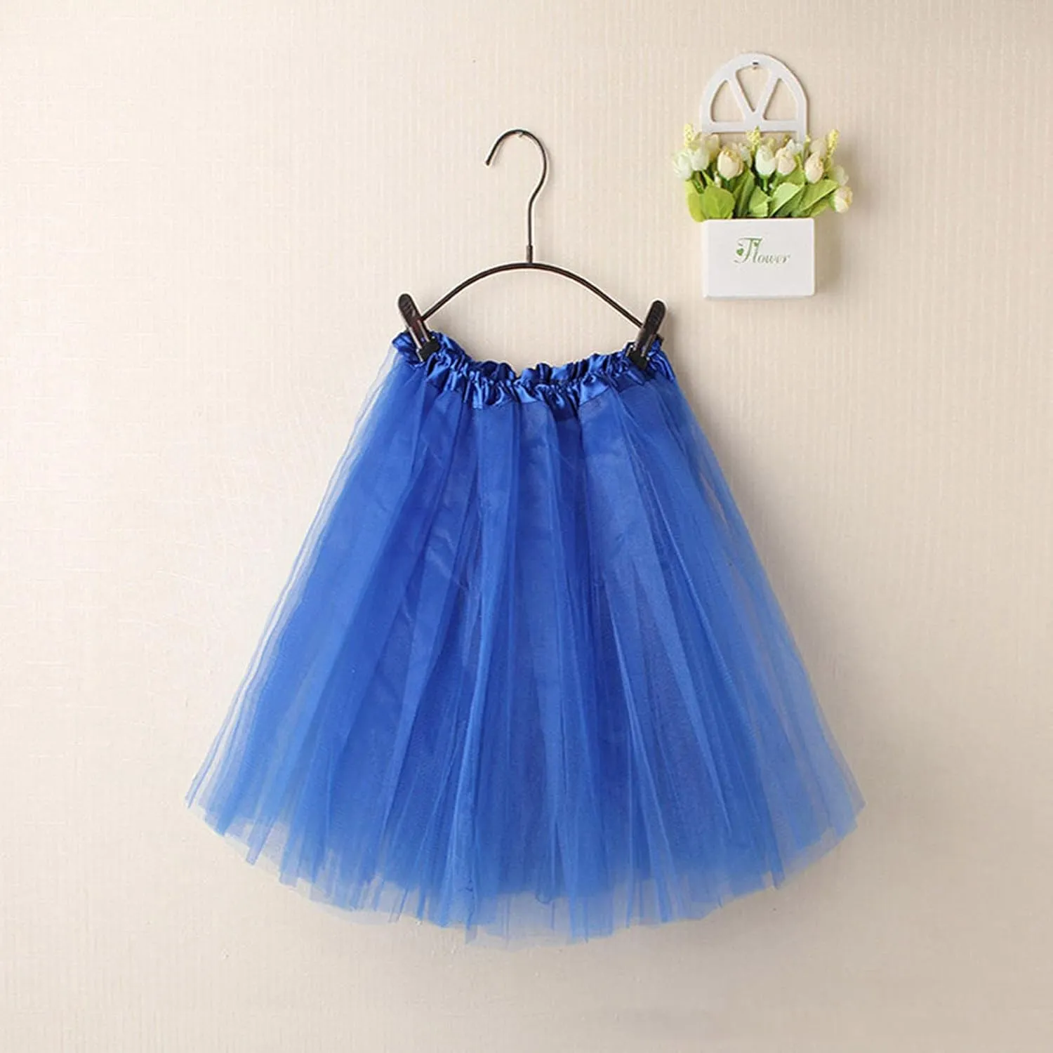 Mini Skirts for Women Multi Layer Mesh A-Line Mesh Elastic High Waisted Short Skirts Summer Beach Pleated Dress