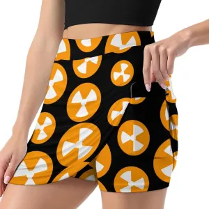 Nuclear Danger Women's Skort Athletic Skirt Golf Skorts A-line Skirts with Built-in Shorts Pockets