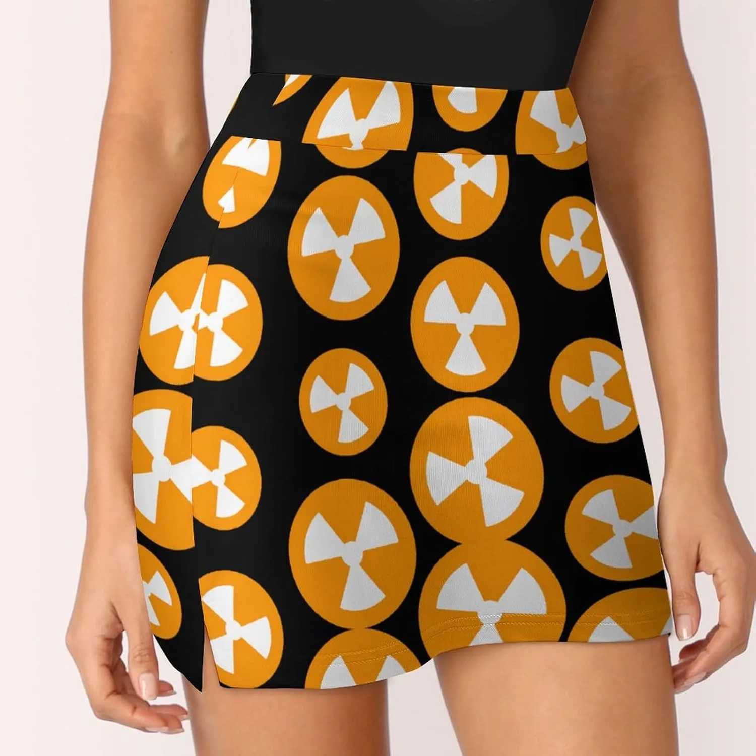 Nuclear Danger Women's Skort Athletic Skirt Golf Skorts A-line Skirts with Built-in Shorts Pockets