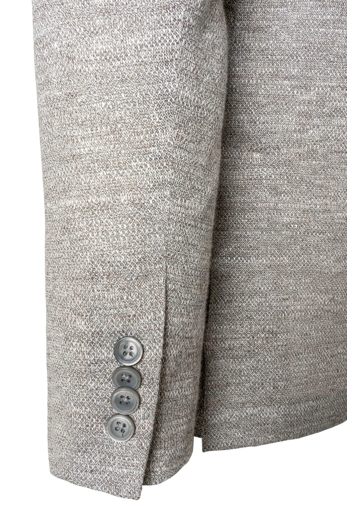 Oatmeal Mouliné Hampton Contemporary Fit Linen Knit Sport Jacket - Jack Victor