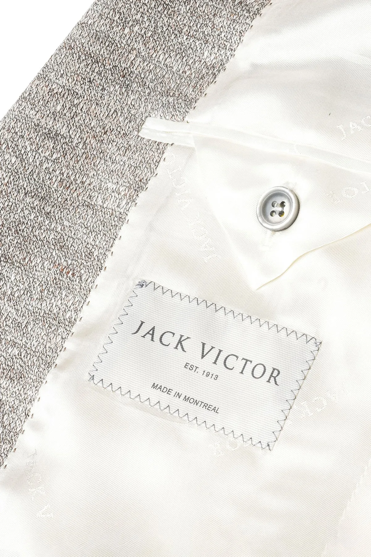 Oatmeal Mouliné Hampton Contemporary Fit Linen Knit Sport Jacket - Jack Victor
