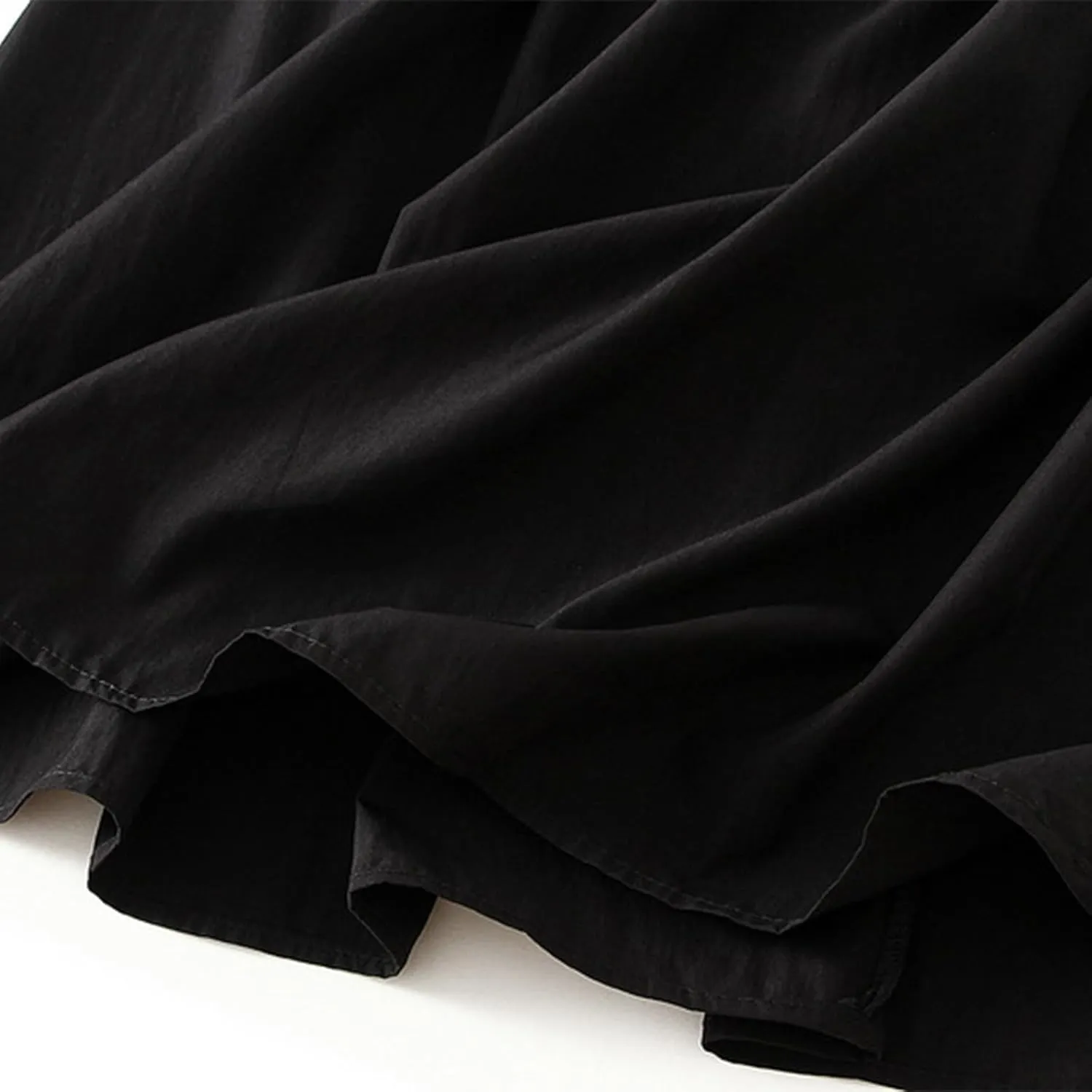 Oplxuo Skirts for Women Trendy Midi Skirt High Waisted Boho Beach Casual Pleated A-Line Swing Flowy Long Skirts with Pockets