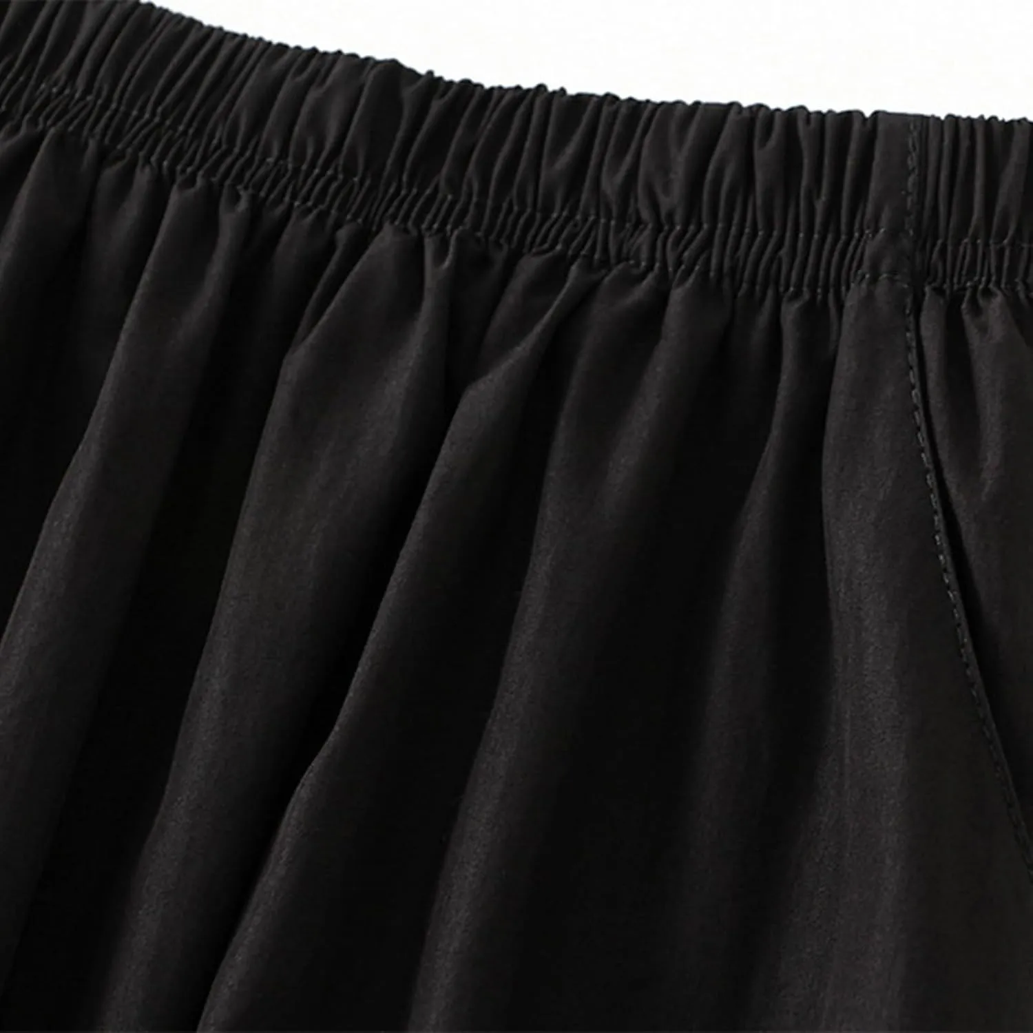 Oplxuo Skirts for Women Trendy Midi Skirt High Waisted Boho Beach Casual Pleated A-Line Swing Flowy Long Skirts with Pockets