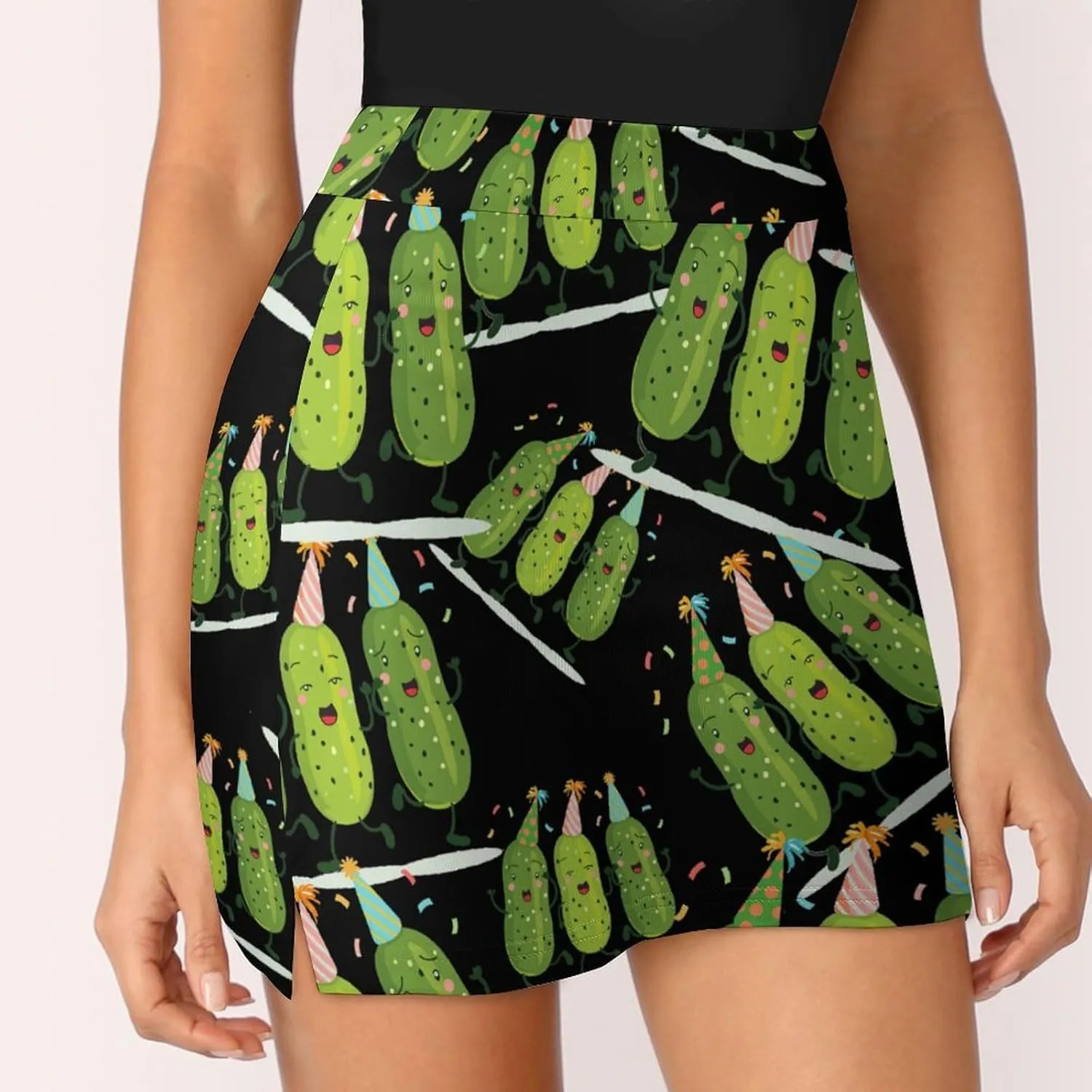 Pickle Party Women's Skort Athletic Skirt Golf Skorts A-line Skirts with Built-in Shorts Pockets