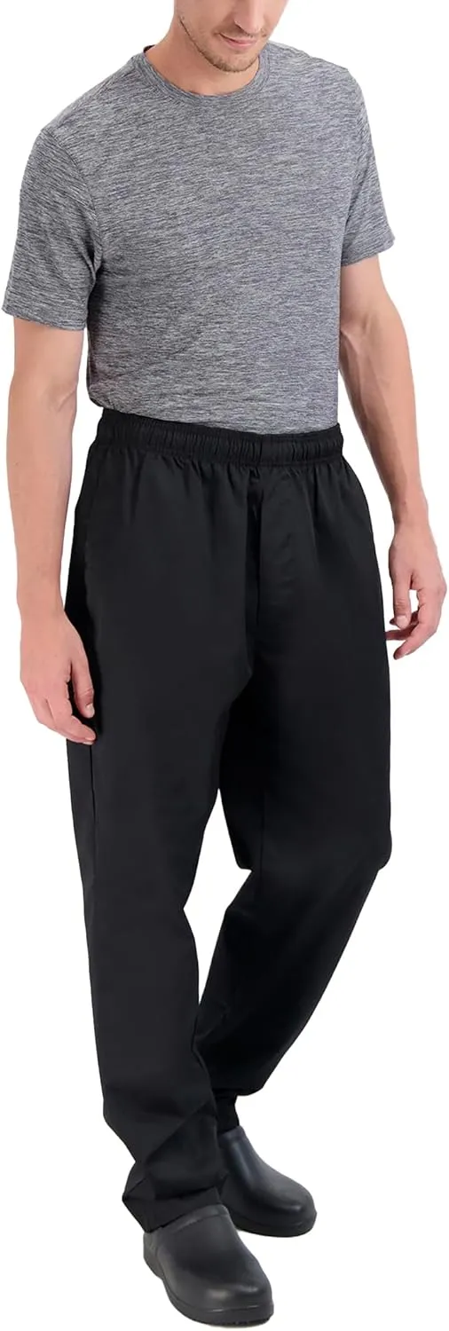 Poly Cotton Print Baggy Pants (Black, Medium)