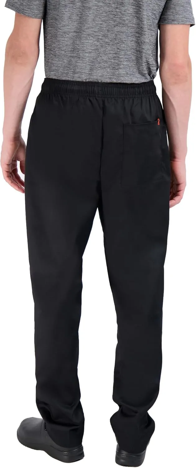 Poly Cotton Print Baggy Pants (Black, Medium)