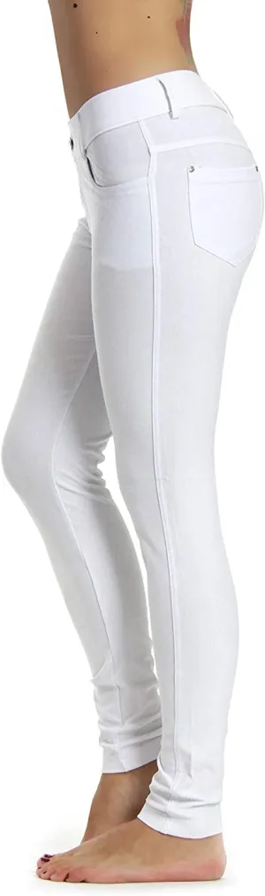 Prolific Health Women's Jean Look Jeggings Tights Slimming Many Colors Spandex Leggings Pants Capri S-XXXL