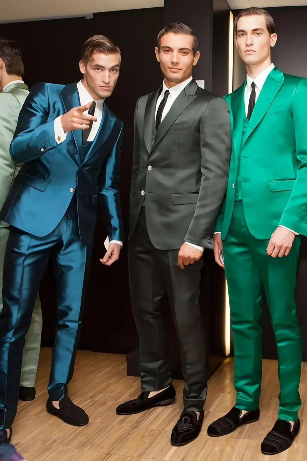 Satin Men Suits Slim Fit 3 Piece Suit for Men Formal Wedding Prom Suits Men Blazer Vest Pants Set