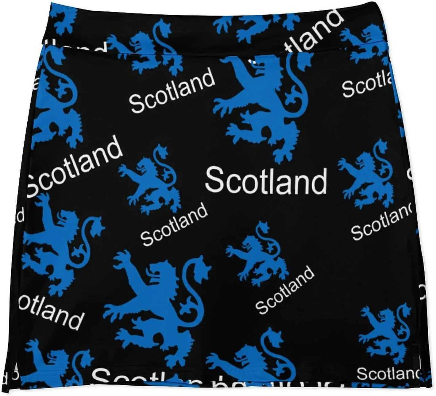 Scotland Lion Women's Skort Athletic Skirt Golf Skorts A-line Skirts with Built-in Shorts Pockets
