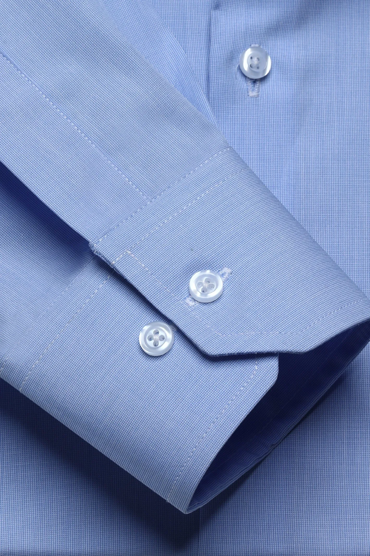 Sky Blue Oxford Self Formal Shirt