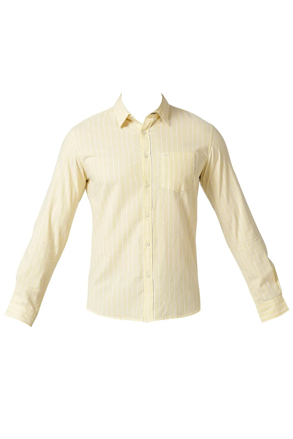Slim Fit Cotton Oxford Stripe Shirt