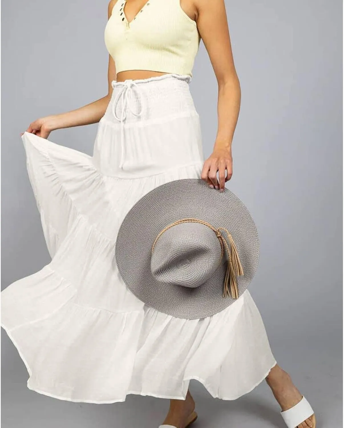Solid Renaissance Skirt A Line Summer Pleated Boho High Rise Knee Length Skirts for Women Robe High Waist Cute Dress