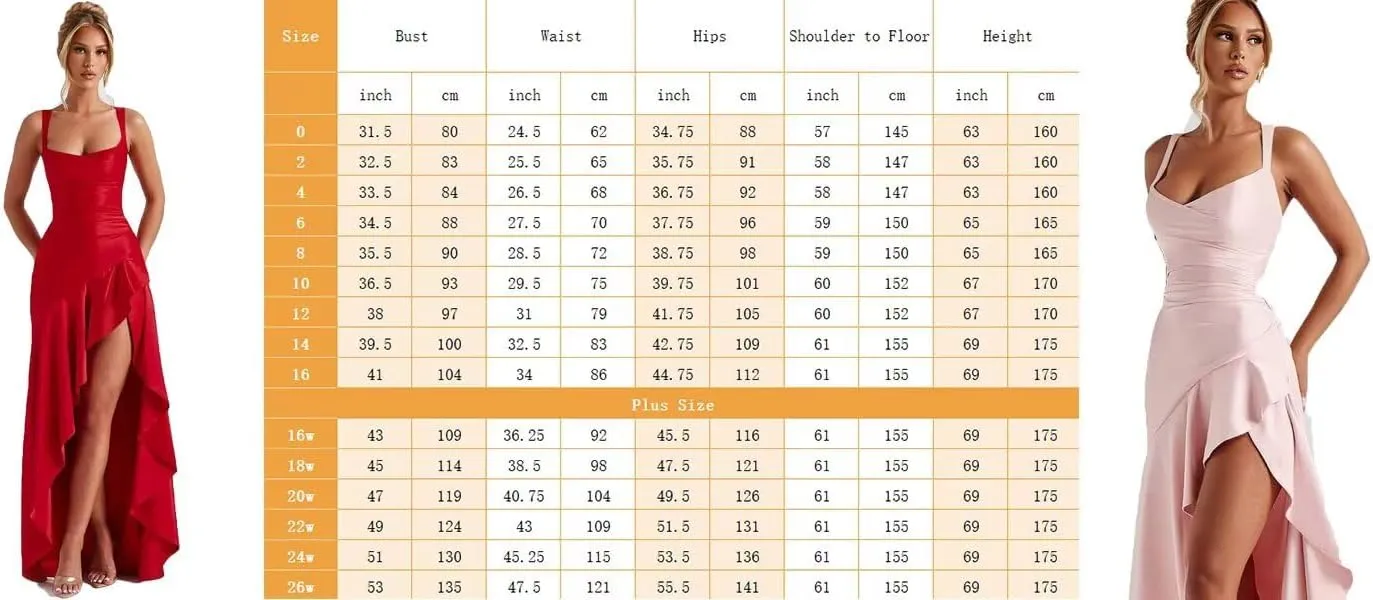 Spaghetti Straps Ruffles Prom Dresses Long Mermaid Ball Gowns Satin High Low Evening Party Dresses with Slit